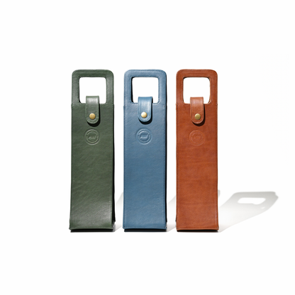 SINGLE WINE BOTTLE TOTE IN OLIVE