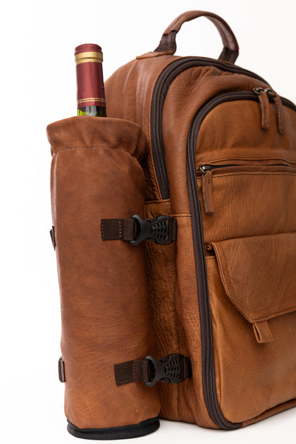 INSULATED PICNIC BACKPACK IN BROWN