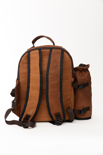 INSULATED PICNIC BACKPACK IN BROWN