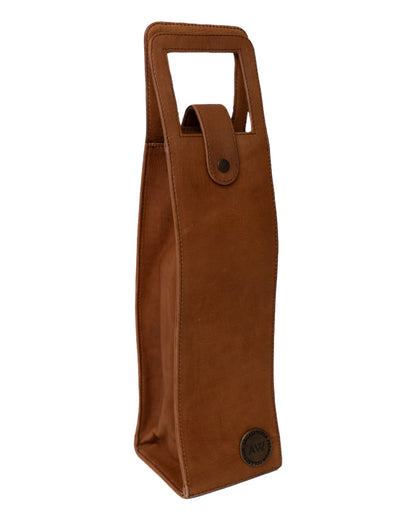 SINGLE WINE BOTTLE TOTE IN BLACK